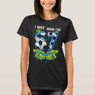 Camiseta Eu tinha 6 anos, agora tenho 7 anos de idade, meni