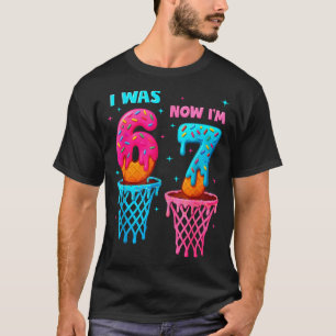 Camiseta Eu tinha 6 anos agora tenho 7 anos divertido 67 me