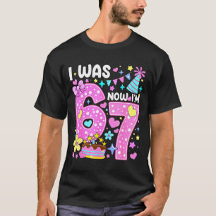 Camiseta Eu tinha 6 anos, agora tenho 7 Nk Lka Dot Seven An