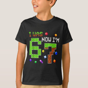 Camiseta Eu tinha 6 anos, agora tenho 7 Seis Sete 7º Aniver
