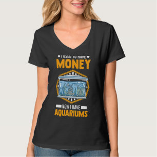 Camiseta Eu Tinha Dinheiro Agora Tenho Aquários Aquaristas