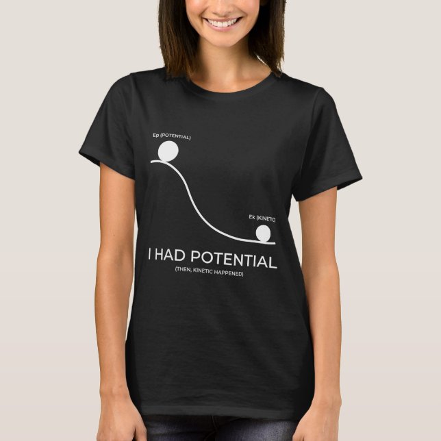 Camiseta Eu tinha potencial  (Frente)