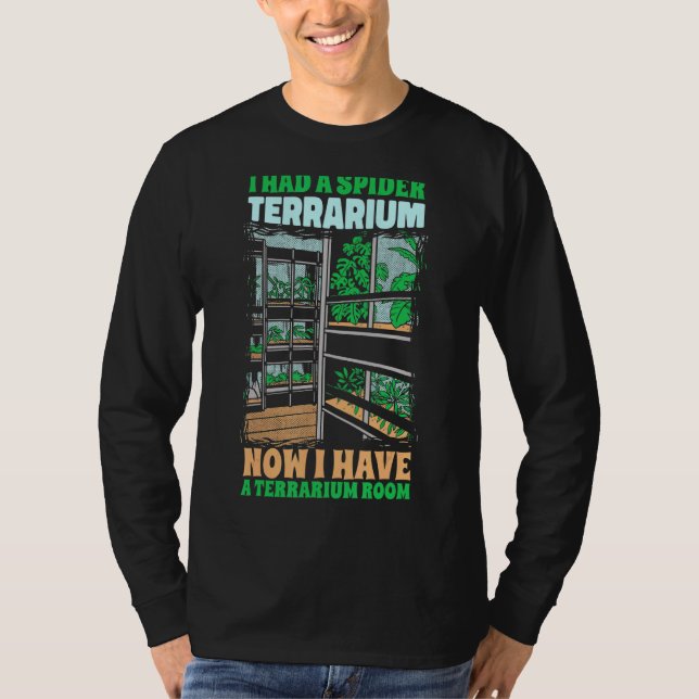 Camiseta Eu Tinha Uma Aranha Terrarium Tarantulas (Frente)