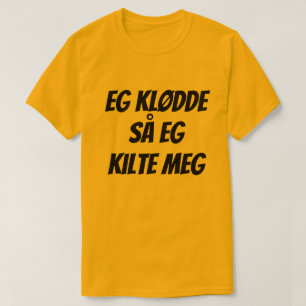 Camiseta Eu tinha uma coceira então eu me cócegas, em nor