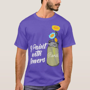 Camiseta Eu Tinto Com Flores Floristas Premium