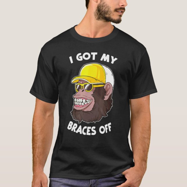 Camiseta Eu Tirei Meus Braços - Dentista Dentária Ortodo (Frente)