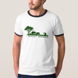 Camiseta eu tiro animais