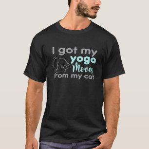 Camiseta Eu Tiro Minha Ioga Se Move Do Meu Gato, Proprietár