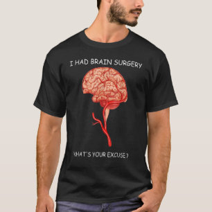 Camiseta Eu Tive Cirurgia Cerebral Com Licença Para Sobrevi