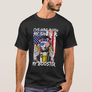 Camiseta Eu tive meus tiros e meu reforço, a bandeira Abe