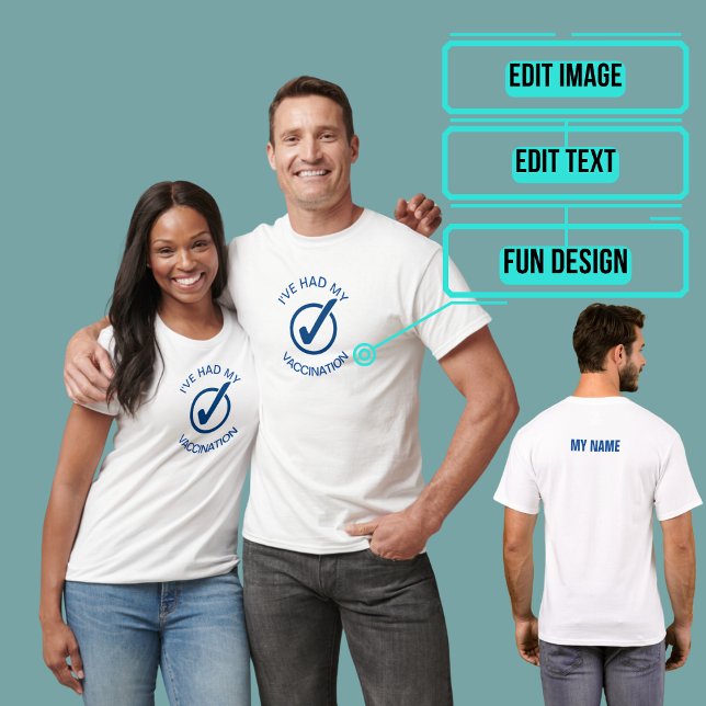 Camiseta Eu tive minha vacinação (Please enjoy our tee.)