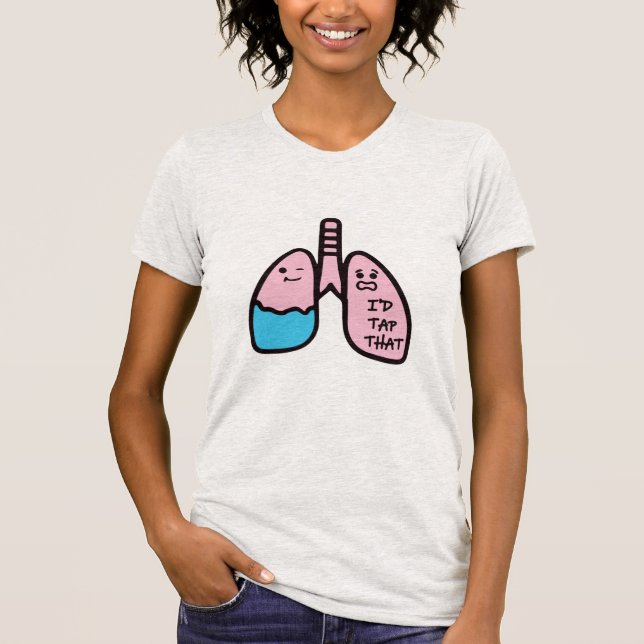 Camiseta Eu tocaria naquele RRT terapêutico respiratório (Frente)