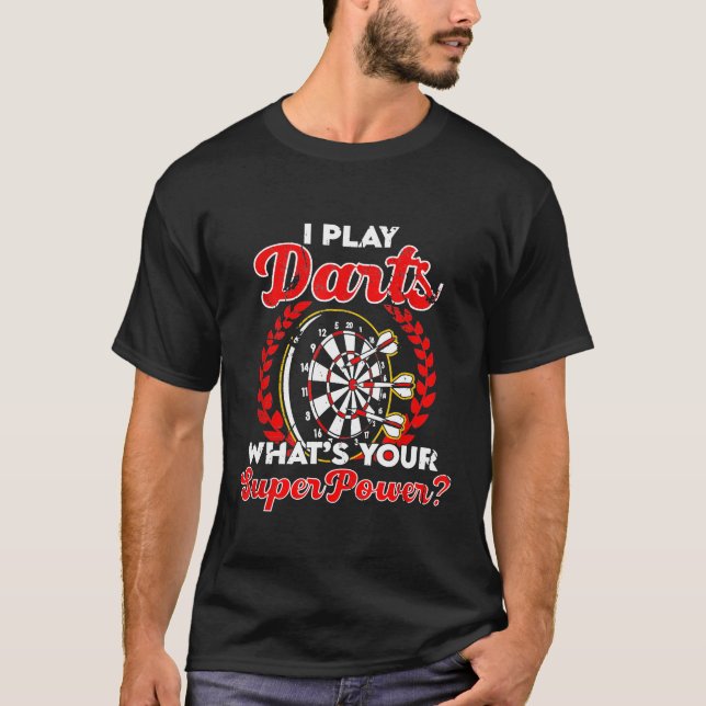 Camiseta Eu Toco As Trevas O Que Seu Super Poder Dart Leagu (Frente)