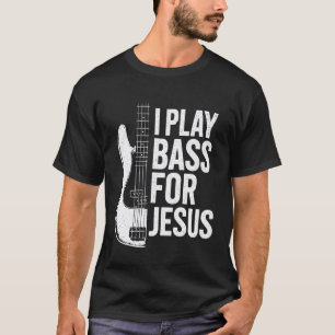 Camiseta Eu Toço Baixo para Jesus Baixo Guitarra Baixista C