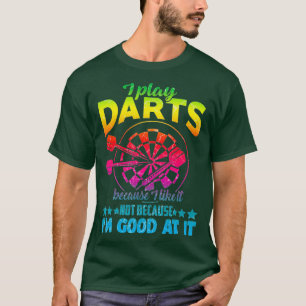 Camiseta Eu Toco Dardo Dardo Vintage Jogador de Dart Engraç