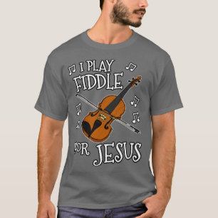 Camiseta Eu Toco Enigma Por Jesus, Violin Fiddler