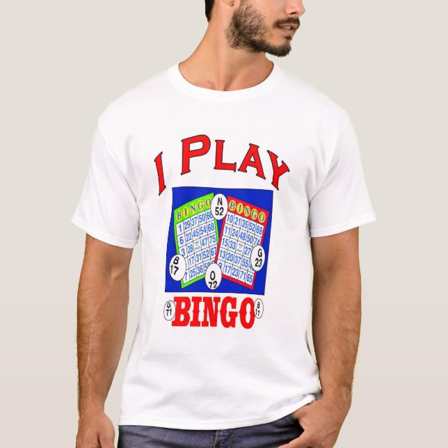 Camiseta Eu toco logotipo do Bingo (Frente)