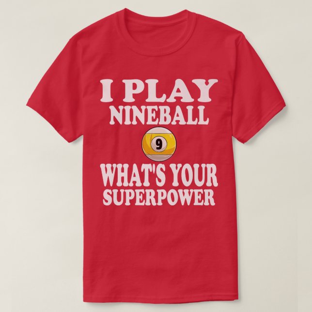 Camiseta Eu Toco Nineball 9 Ball Que Sua Piscina Super Pote (Frente do Design)