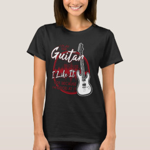 Camiseta Eu Toco Violão Porque Eu Gosto Não Porque Eu