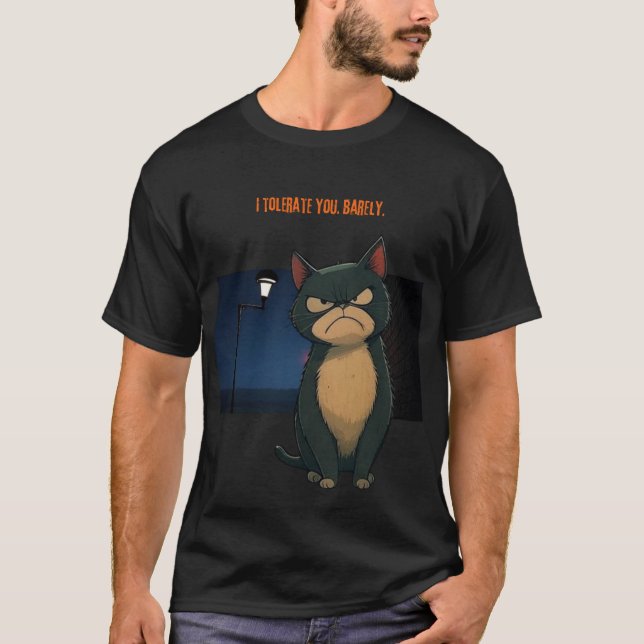 Camiseta Eu tolero você. Quase não (Frente)