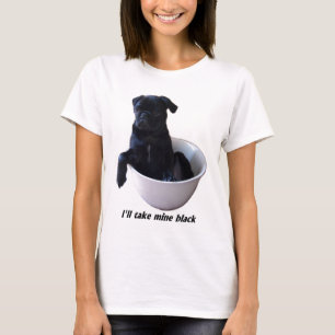 Camiseta Eu tomarei meus pretos - t-shirt preto do Pug