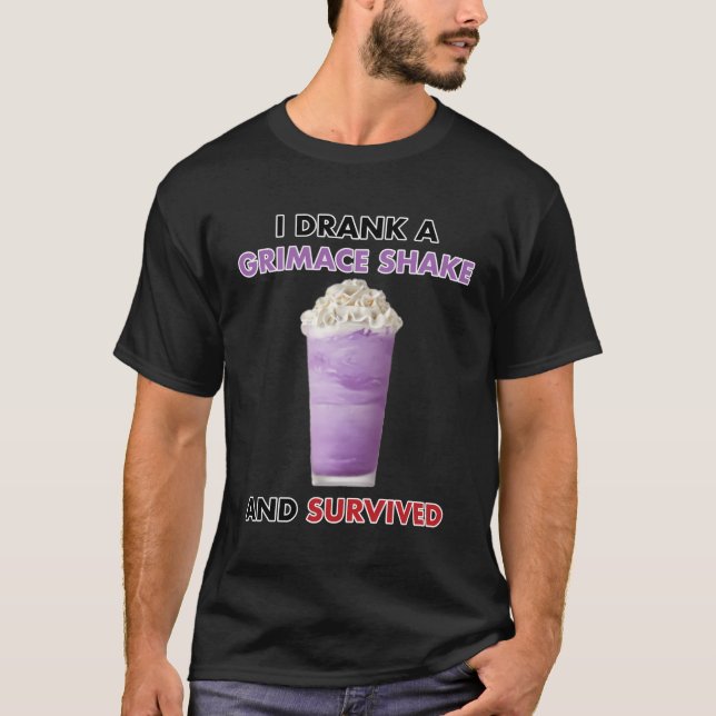 Camiseta Eu Tomei Um Saco De Grimace E Sobrevivi (Frente)