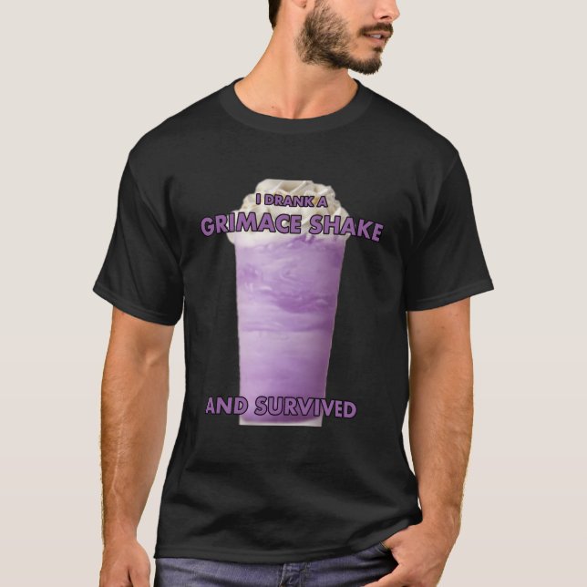Camiseta Eu Tomei Um Saco De Grimace E Sobrevivi (Frente)