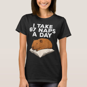Camiseta Eu Tomo 67 Sonecas Por Dia Capivara Engraçada Meme
