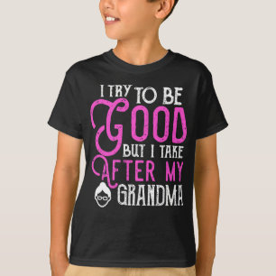 Camiseta Eu tomo após o presente da avó