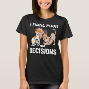 Camiseta Eu Tomo Decisão de Derramar Derramar Vinho É a Mel