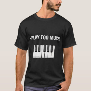 Camiseta Eu Tooco Muito Piano Divertido Músico Teclado