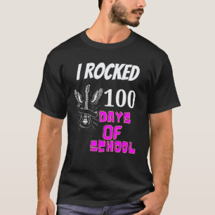 Camiseta Eu Toquei 100 Dias De Escola Música De Guitarra Es
