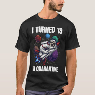 Camiseta Eu Tornei 13 Em Astronauta Quarantine Sloth 13 Bir