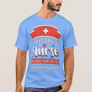 Camiseta Eu Tornei-Me Enfermeira Uma Ambulância De Emergênc