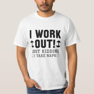 Camiseta Eu Trabalho Apenas Brincando Eu Tiro Soneca
