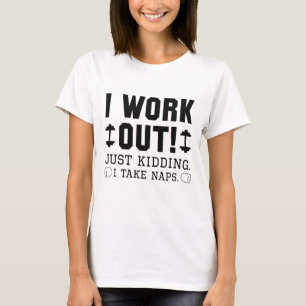 Camiseta Eu Trabalho Apenas Brincando Eu Tiro Soneca