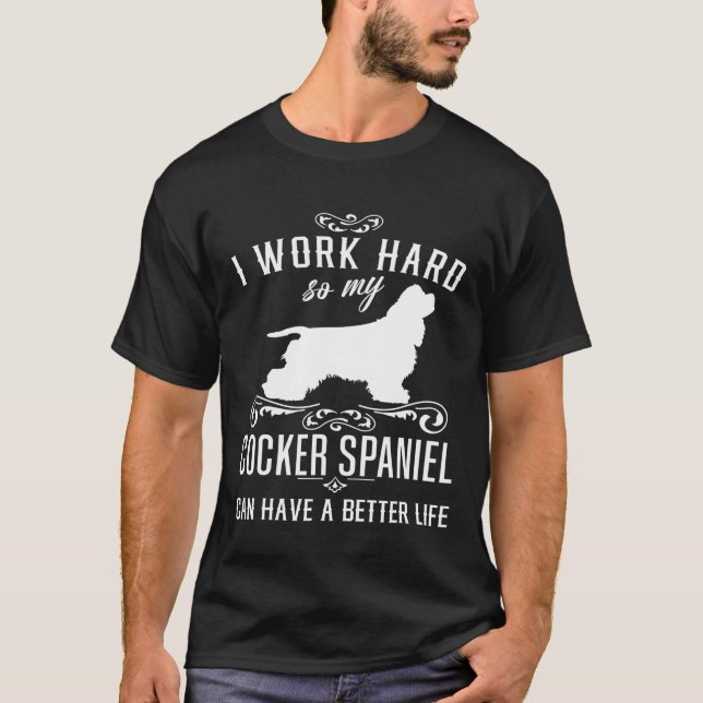 Camiseta Eu Trabalho Duro Cachorro Engraçado Ideia Engraçad (Frente)