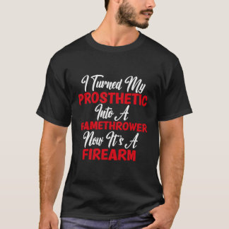 Camiseta Eu Transformei Minha Prostética Em Um Ampu De Lâmp