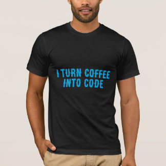 Camiseta Eu Transformo Café Em Código