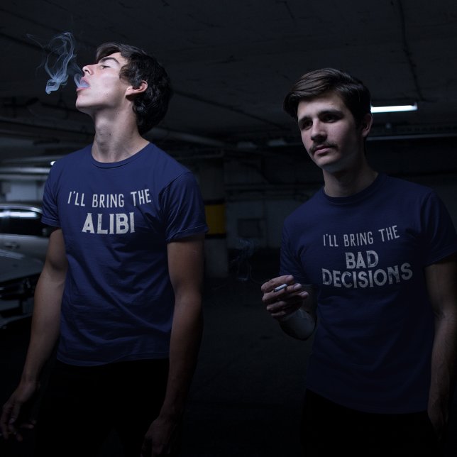 Camiseta "Eu trarei a Festa de casamento das más decisões" (Criador carregado)