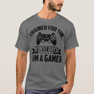Camiseta Eu treinei para os piores dias Eu sou um Gam de Ví