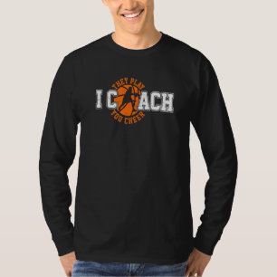 Camiseta Eu Treino Eles Jogam Você Torce Treinador de Basq