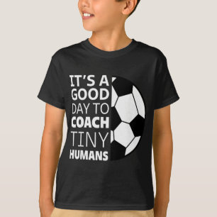 Camiseta Eu Treino Humanos Minúsculos Treinador de Futebol 