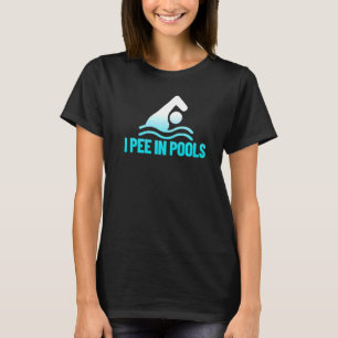 Camiseta Eu Urino Em Piscinas  Humor De Férias Natação Eu U