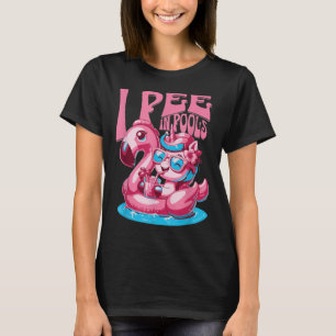 Camiseta Eu Urino Em Piscinas Piada De Natação Verão Engraç