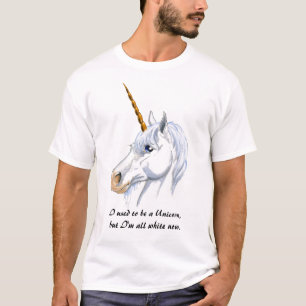 Camiseta Eu usei-me para ser um unicórnio