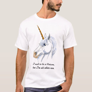 Camiseta Eu usei-me para ser um unicórnio