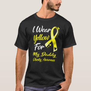 Camiseta Eu Uso Amarelo Pelo Meu Papai Conscientização sobr