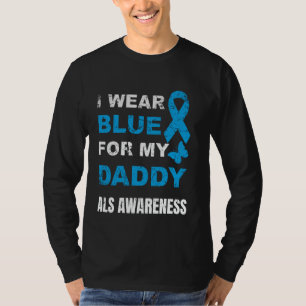 CAMISETA EU USO AZUL PARA A CONSCIENTIZAÇÃO DA ALS DO MEU P