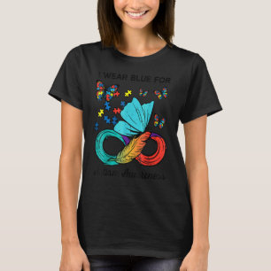 Camiseta Eu Uso Azul Para Aceitação Conscientização Do Auti